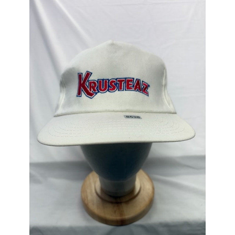 Krusteaz Snapback Hat Embroidered Logo Cap USA White Mens Unisex One Size