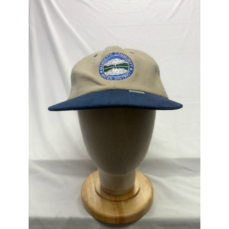 Yupoong Mammoth Community Water District Strapback Hat Cream/Blue Unisex OS