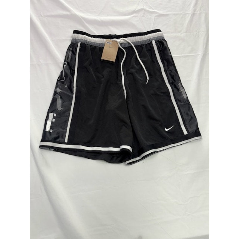 Nike Dri-FIT DNA Basketball Shorts Elastic Waist DX0255-010 Black Mens Sz M