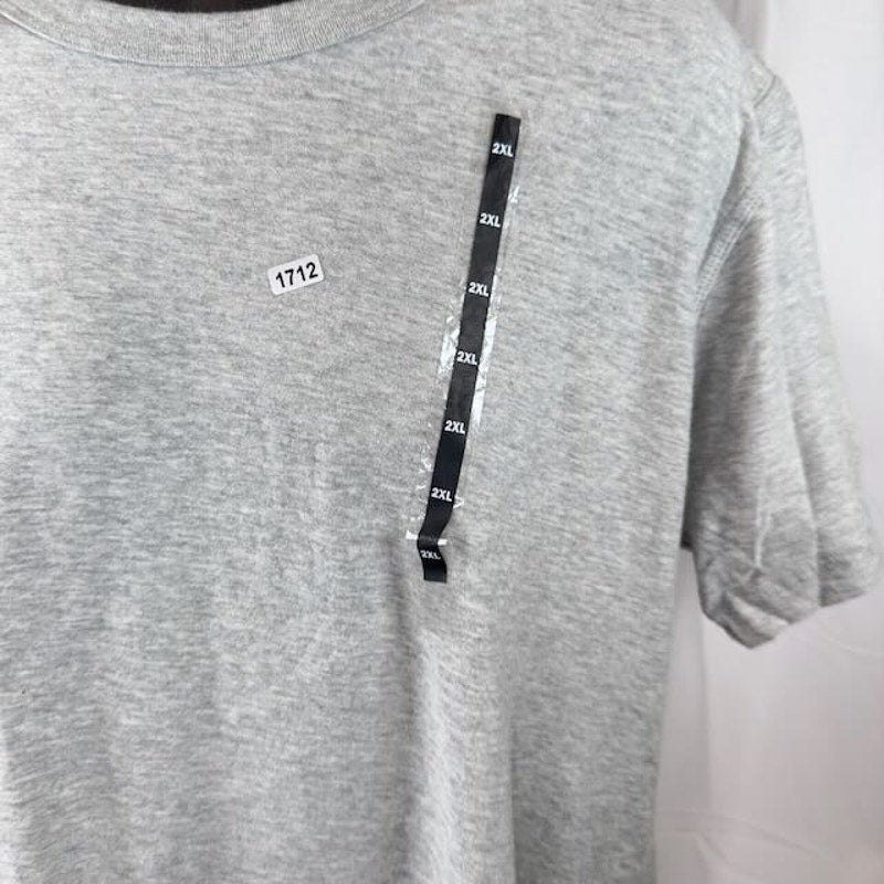 Diesel Short Sleeve T-Shirt Gray Mens Crew Neck Cotton Gray Mens Size Size 2XL