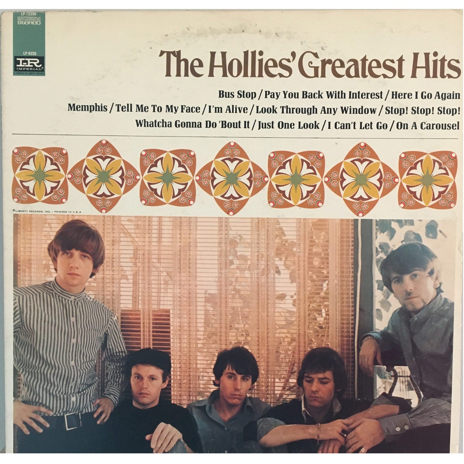 The Hollies – The Hollies' Greatest Hits Vinyl Record Album