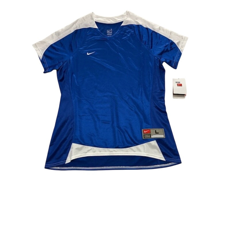 Nike FIT Dry US Game Soccer Jersey Short Sleeve Royal Blue Womens Size L