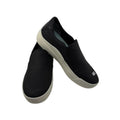Dr. Scholl's Nova Slip-On Sneakers Faux Leather Shoes Black Womens Size 10M
