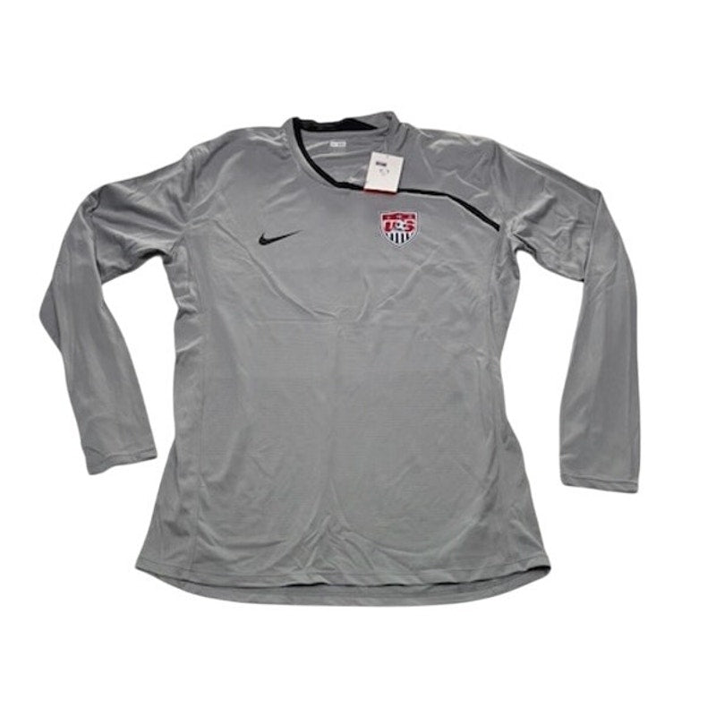Nike USA Official Soccer Goalkeeper Jersey Long Sleeve Gray Mens Size XXL