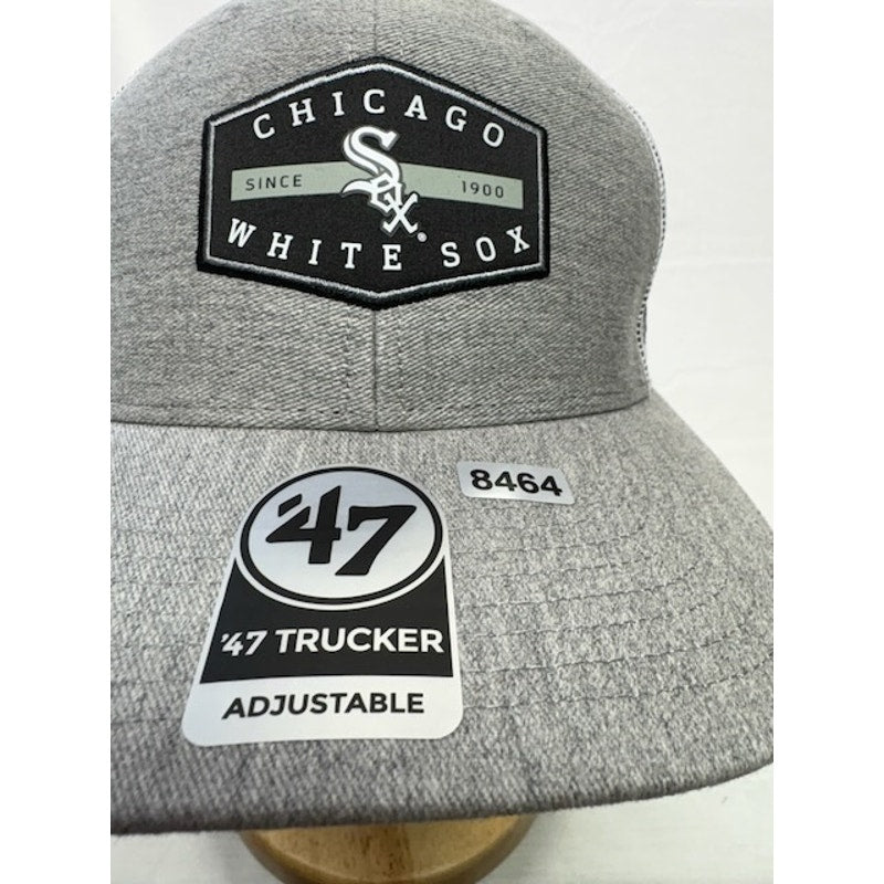 47 Brand Trucker Chicago White Sox Adjustable Mesh Cap Gray Unisex OSFA