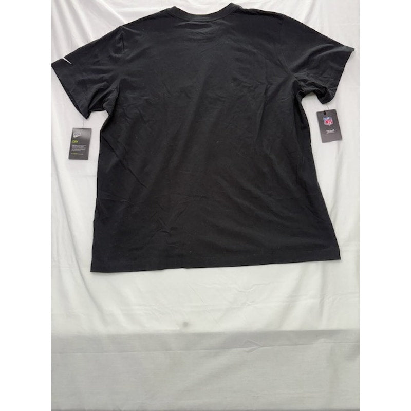 Nike Dri-Fit NFL Las Vegas Raiders T-Shirt Standard Fit Black Mens Size XXL