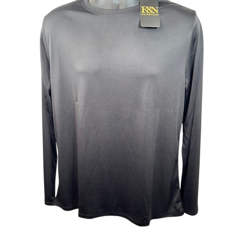 F&N Enterprise Athletic Shirt Long Sleeve Crew Neck Quick Dry Gray Mens Size S