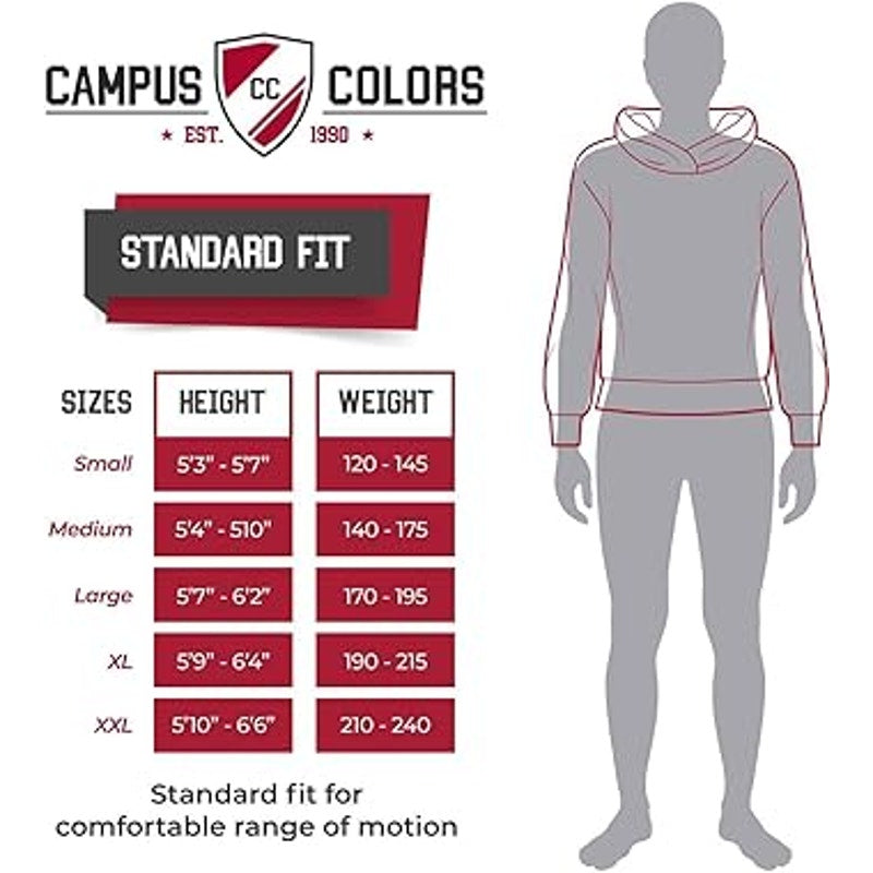Campus Colors Atlanta Falcons Gameday Hoodie Sweatshirt Gray Mens Size Small
