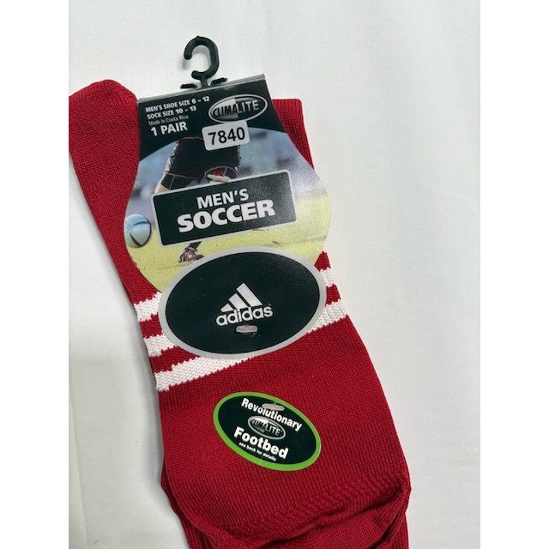 Adidas Copa Edge Soccer Socks Climalite Over The Calf Red/White Mens Sz 6-12