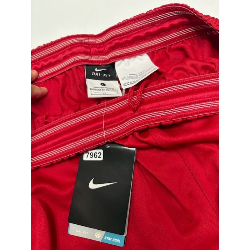 Nike Dri-FIT Sports Activewear Shorts Elastic Waist Red/White Mens Size L