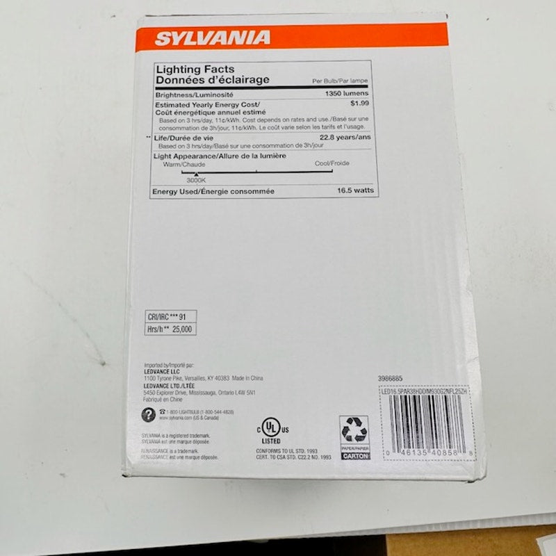 Sylvania LED Reflector Flood Light Bulb 40858 1350 Lumens