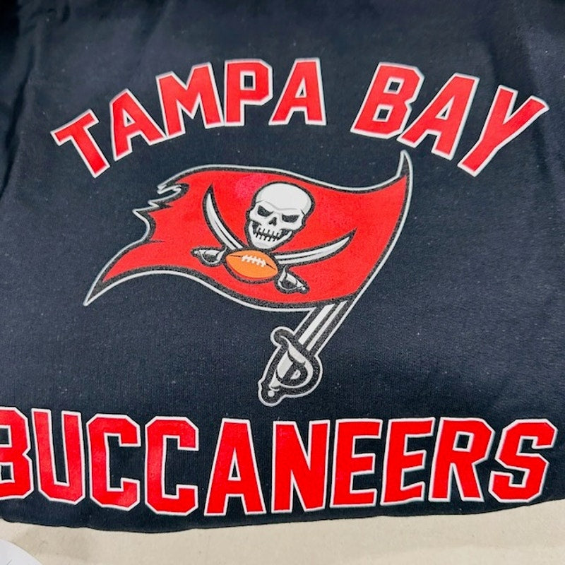 Campus Colors Tampa Bay Team Block Hoodie Sweatshirt Pullover Black Mens XL