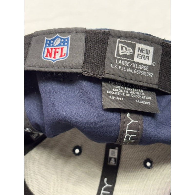New Era 39THIRTY New England Patriots Flex Fit Hat Navy Blue Mens Size L-XL