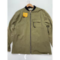 Sovereign Code Bomber Jacket Zip-Up Chest Flap Pocket Olive Green Mens Size L