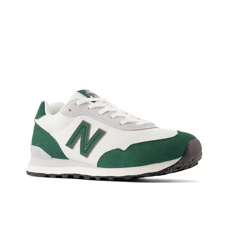 New Balance 515 V3  Classic Sneakers Low Top Lace Up White Green Boys 5W