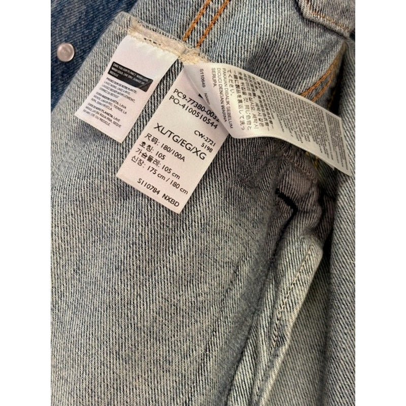 Levi's Skyline Denim Trucker Jacket Button-Up Vintage Fit Blue Womens Size XL