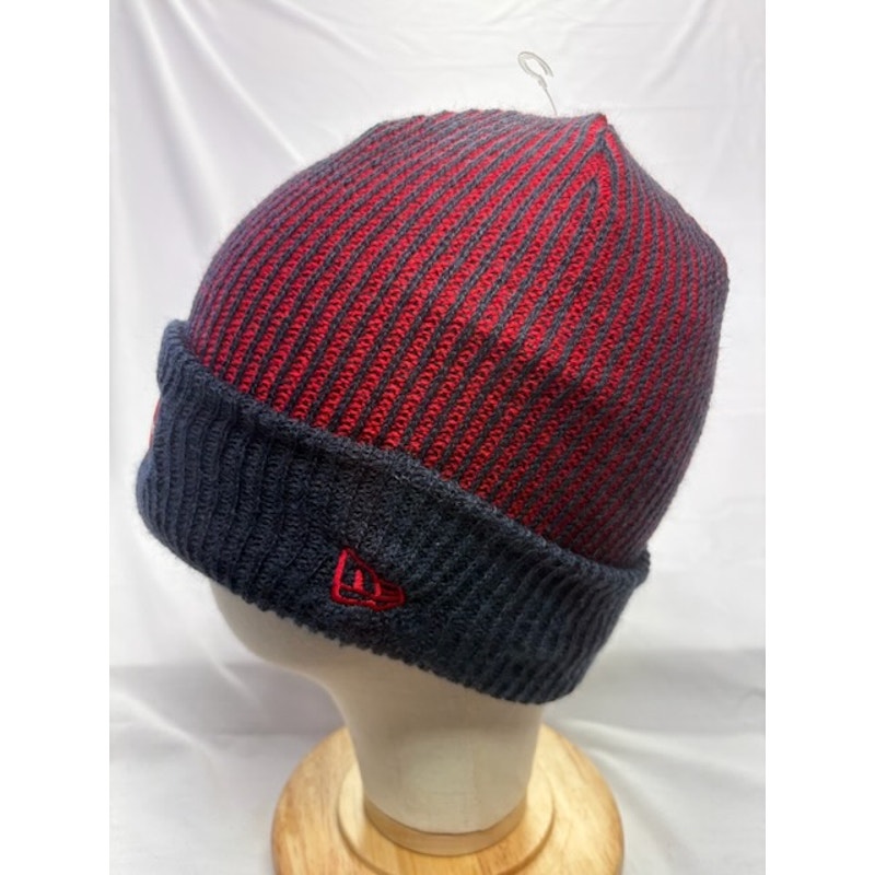 New Era Houston Texans Sport Knit Beanie Cuffed NFL Hat Red Navy Mens OSFM
