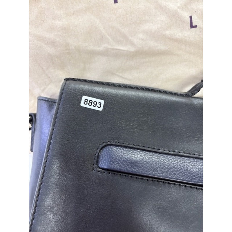 Ted Baker London Leather Briefcase Messenger Bag Laptop Work Satchel Black Mens
