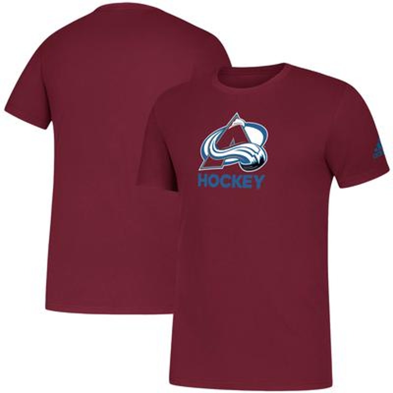 Adidas NFL Colorado Avalanche Hockey Amplifier T-Shirt Burgundy Mens Size L