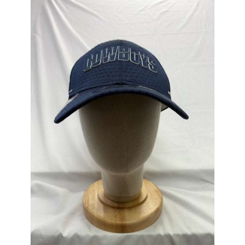 New Era Dallas Cowboys 39THIRTY Flex Fit NFL Training Cap Navy Mens Size S/M