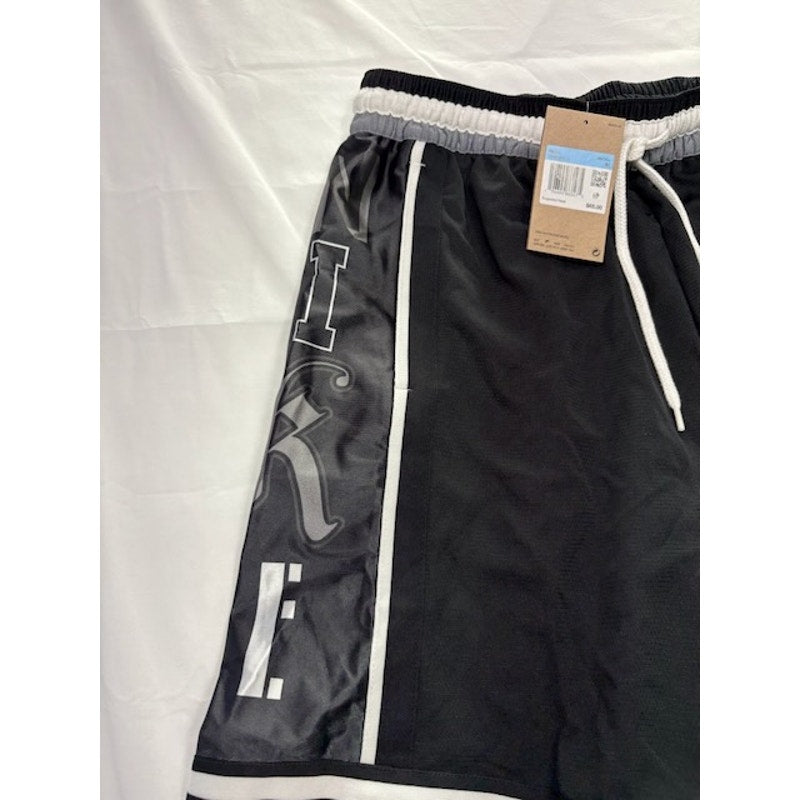 Nike Dri-FIT DNA Basketball Shorts Elastic Waist DX0255-010 Black Mens Sz M