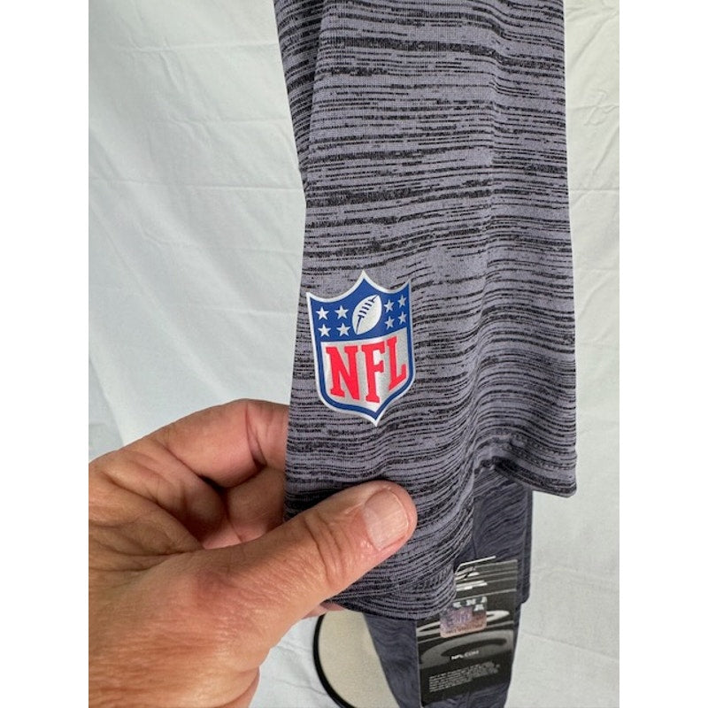 Nike Oakland Raiders Legend Velocity T-Shirt Short Sleeve Gray Mens Medium