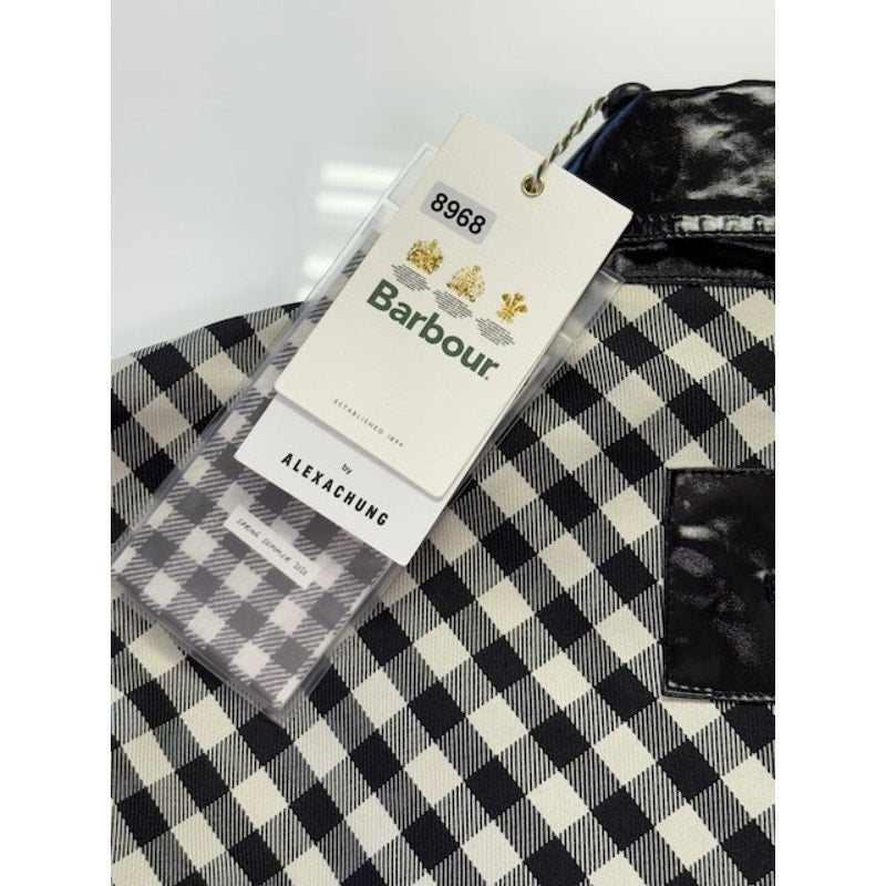 Barbour by ALEXACHUNG Ivy Casual Jacket Northumbria Check Black/White Size 8