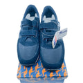 KangaROOS 80' Tennis Shoes Suede Double Strap Hook & Loop Dark Blue Kids 6.5