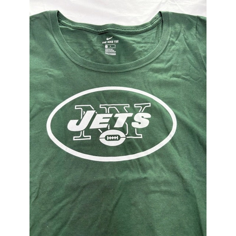 Nike Tee NFL New York Jets T-Shirt Short Sleeve Pullover Green Womens Size M