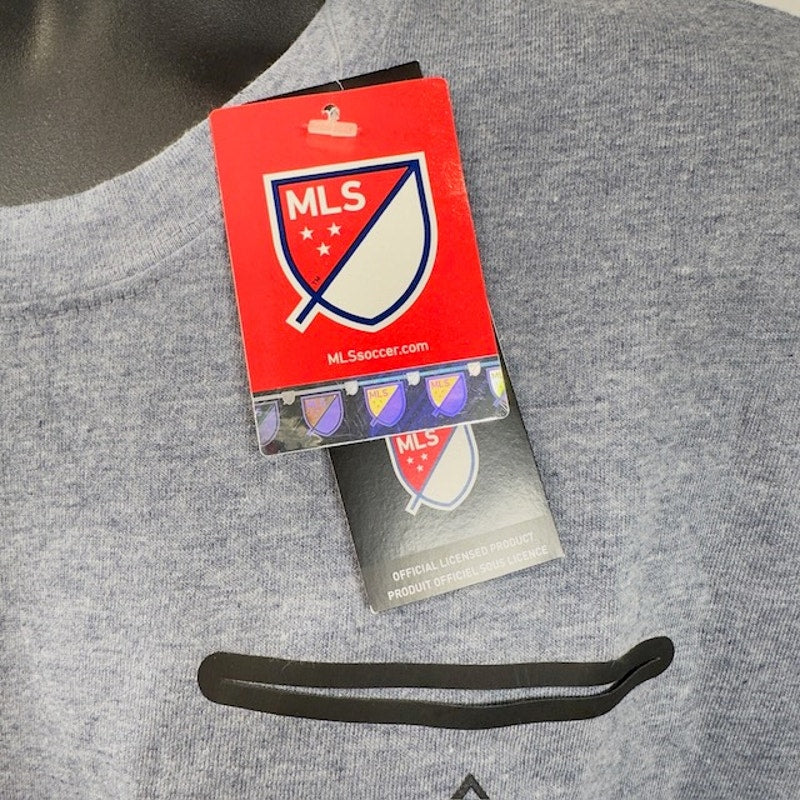 Adidas LA Galaxy Team Engineered Pocket T-Shirt Short Sleeve Gray Mens Size XL