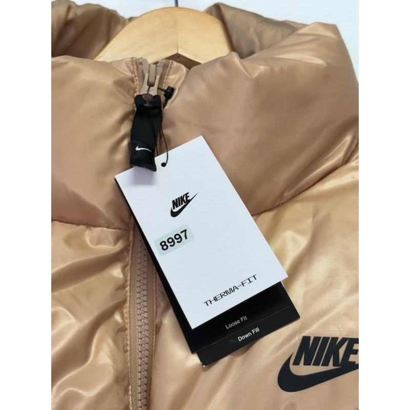 Women's Nike City Series Therma Jacket Tan DH4079-200 NWL Gold Tan Large Womens