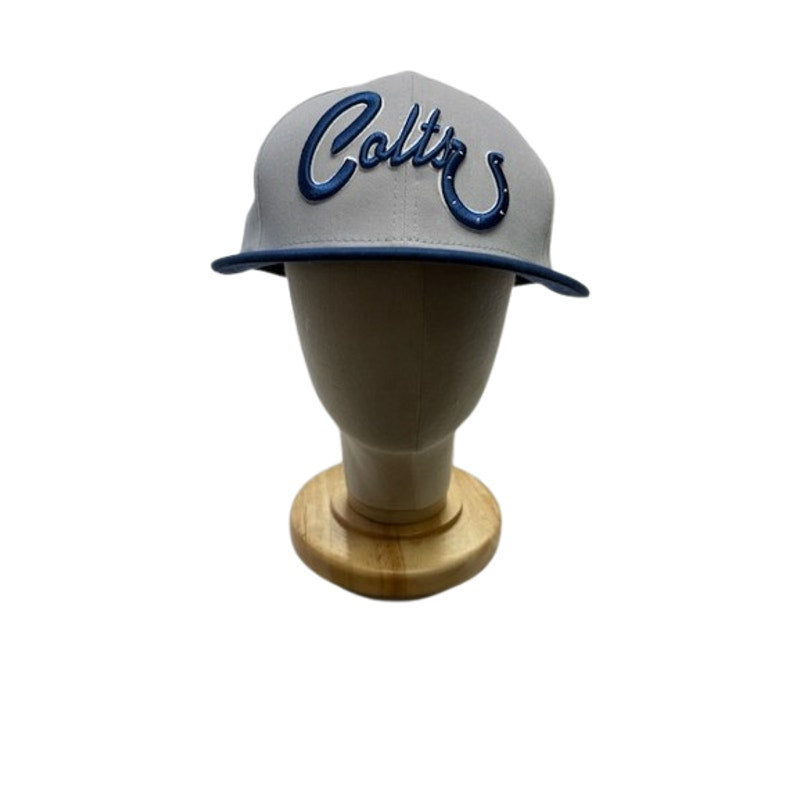 New Era 9FIFTY Snapback Cap Colts Logo Hat Cotton Gray Blue Unisex Size M/L