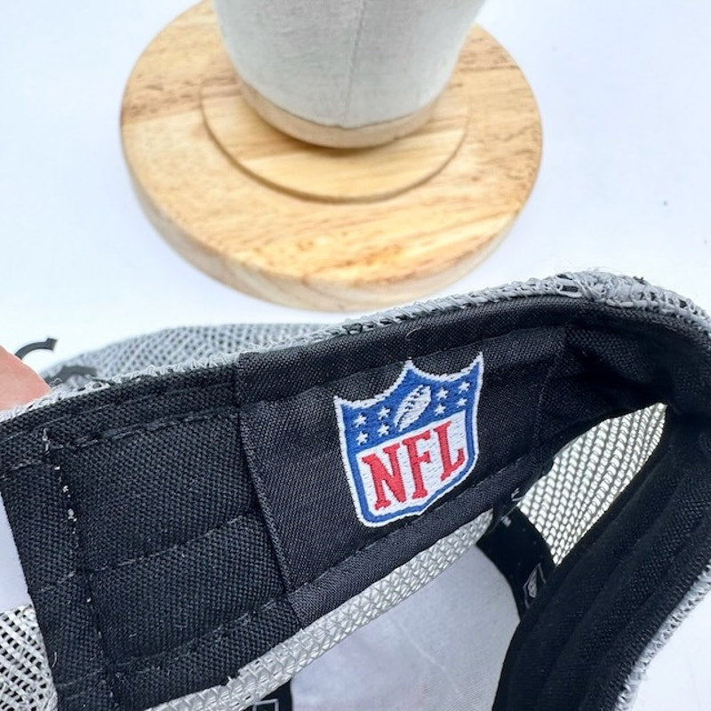 New Era 9Twenty New England Patriots Snapback Trucker Cap Gray Mens OSFA