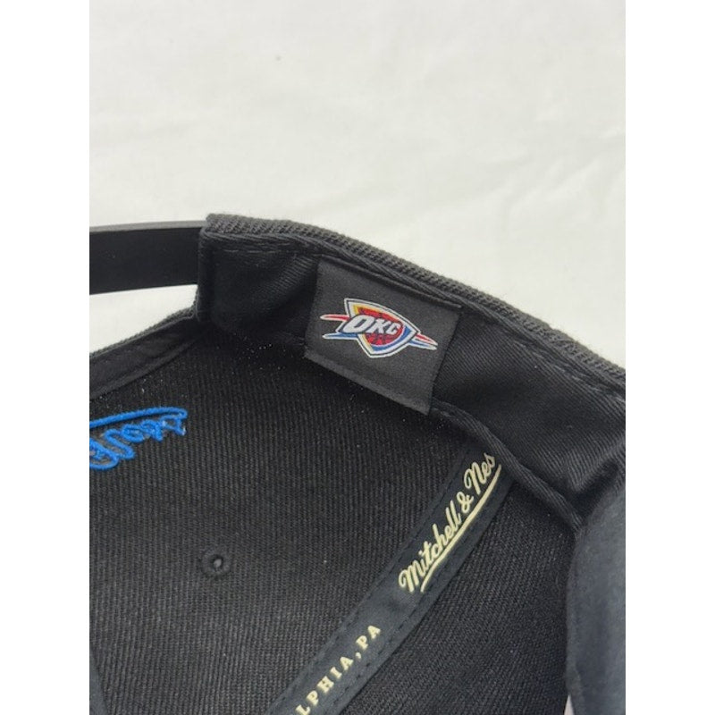 Mitchell & Ness Oklahoma City Thunder Snapback NBA OKC Logo Black Unisex OS