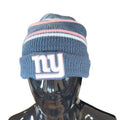 '47 Brand Womens New York Giants Beanie Hat Cuff Knit Striped Navy Pink One Size