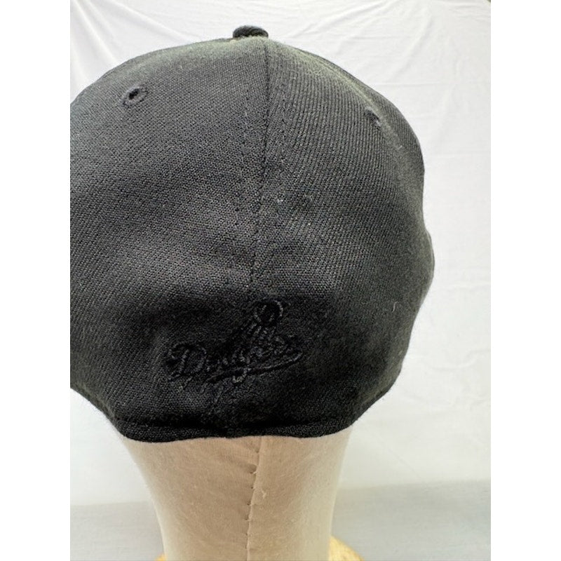 New Era Los Angeles Dodgers 39THIRTY Stretch Fit MLB Baseball Cap Black Size S/M