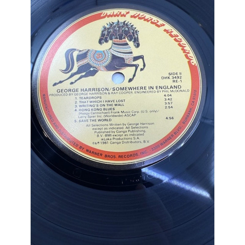 George Harrison – Somewhere In England 1981 Vinyl Album Record