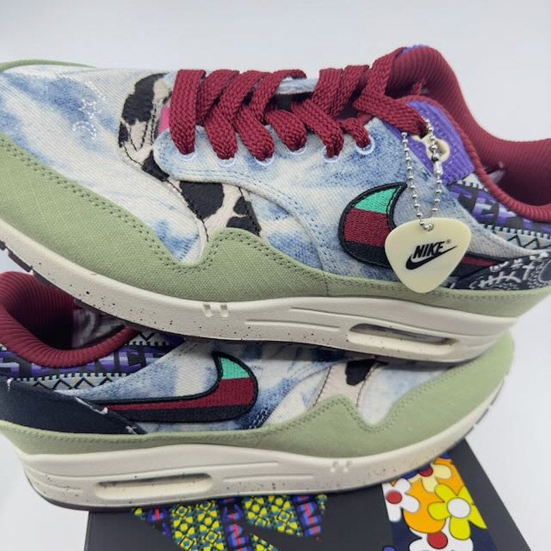Nike Air Max 1 SP Concepts Mellow Sneaker Shoes Oil Green Multi Color-Sail 9