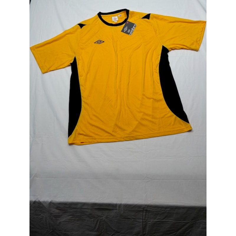 Umbro Manchester Jersey Short Sleeve U91824 OLF SV Yellow/Black Mens Sz XXL