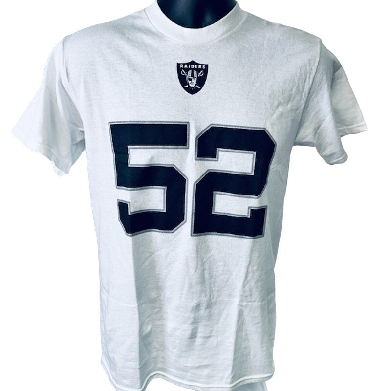 Majestic NFL Team as Vegas Raiders Khalil Mack #52 T-Shirt Black Mens Small