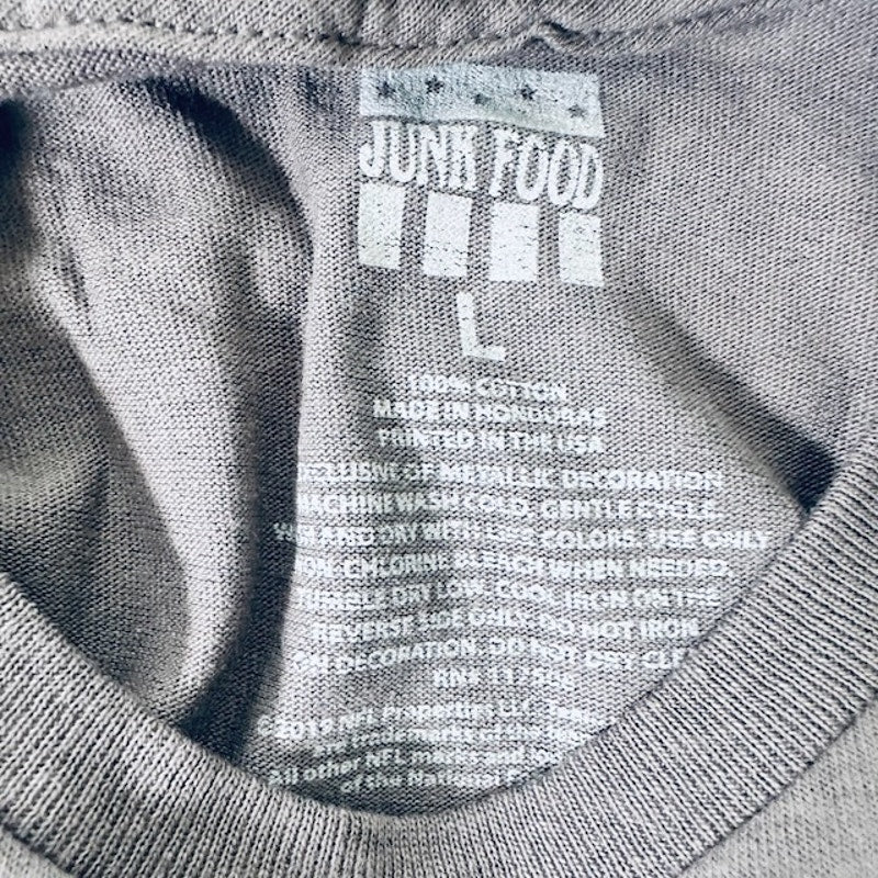 Junk Food New Orleans Saints Comeback T-Shirt Charcoal Gray Mens Large