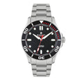 Blacklist Divematic Black Widow Watch Silver Stainless Steel Black Dial OS