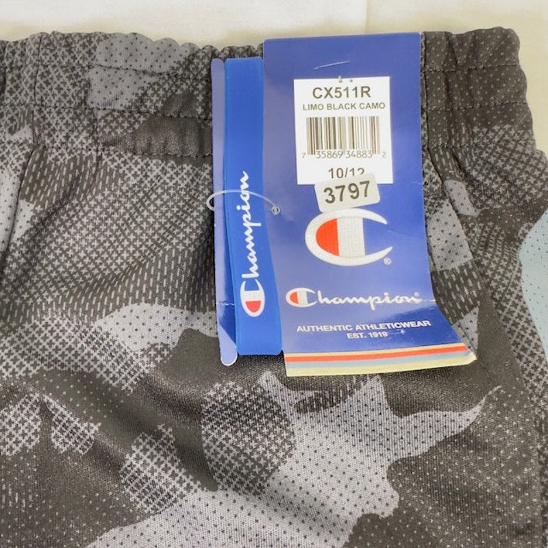 Champion Limo Sweat Shorts Pull On Pockets Camouflage Black Boys 10/12