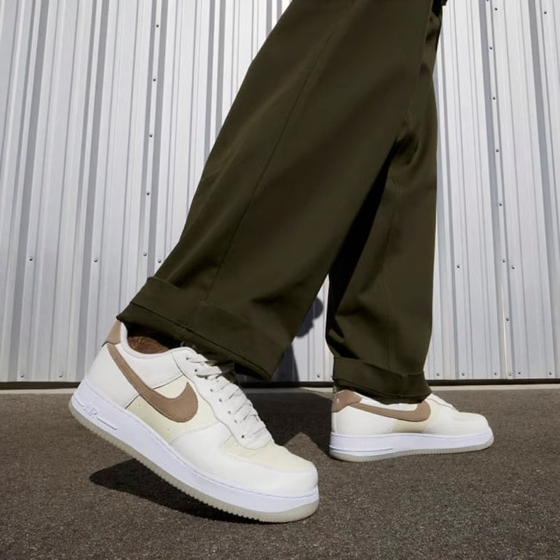 Nike Air Force 1 '07 LV8 Basketball Shoes FN5832-101 Coconut Milk/ Khaki Mens 11