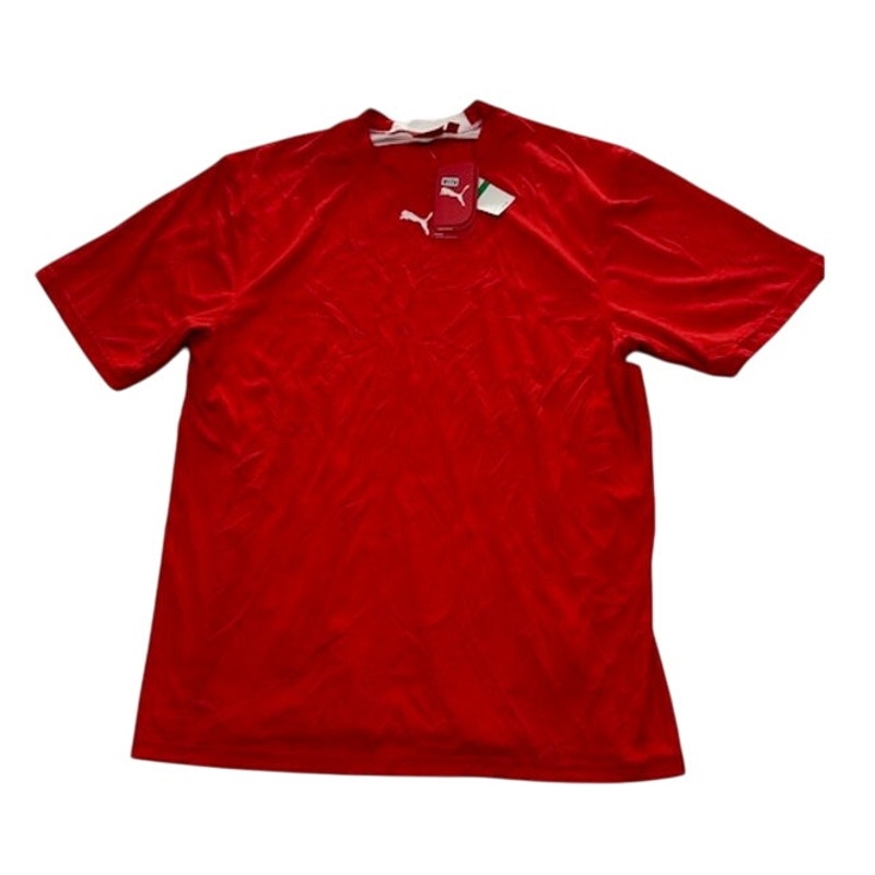 Puma VF 16 USA Jersey Shirt Embroidered Logo Short Sleeve Red Mens Size L