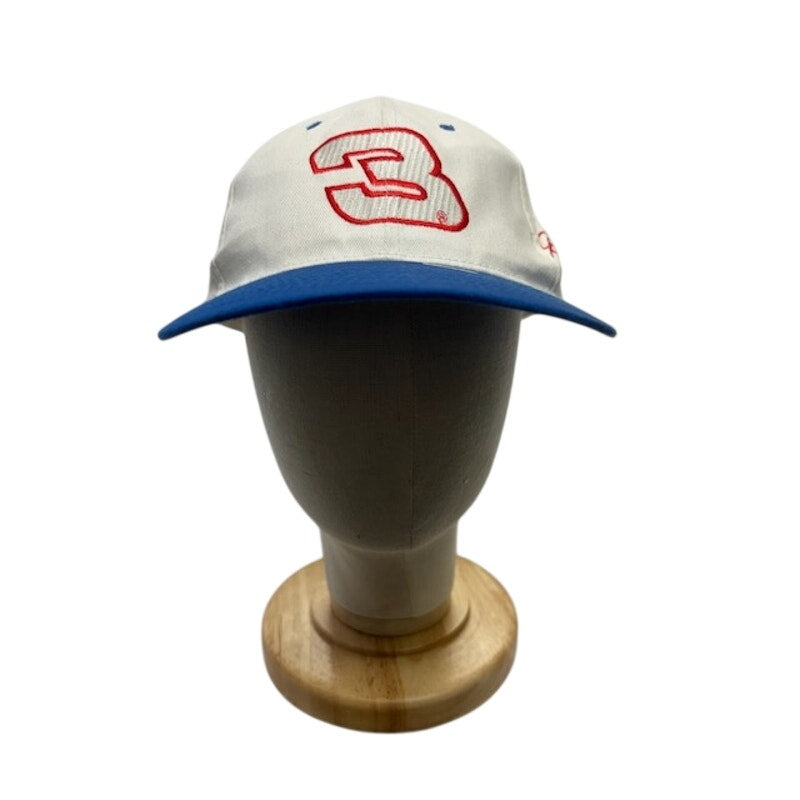Competition View Dale Earnhardt #3 Adjustable Hat NASCAR White Blue Unisex OSFM