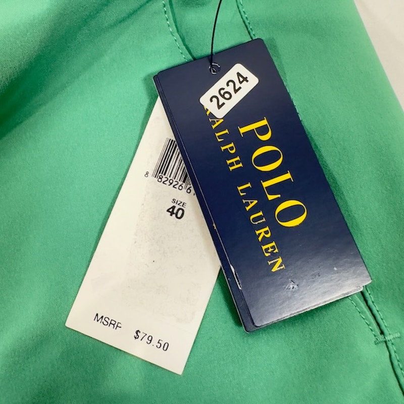 Polo Ralph Lauren All-Day Performance Beach Chino Shorts Green Mens Size 40