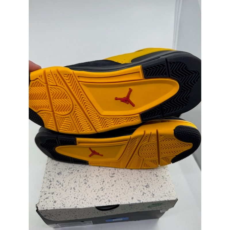 Air Jordan 4 RM Bruce Lee Shoes Sneakers FQ7939-007 Black/Yellow Mens Sz 9.5