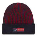 New Era Houston Texans Sport Knit Beanie Cuffed NFL Hat Red Navy Mens OSFM
