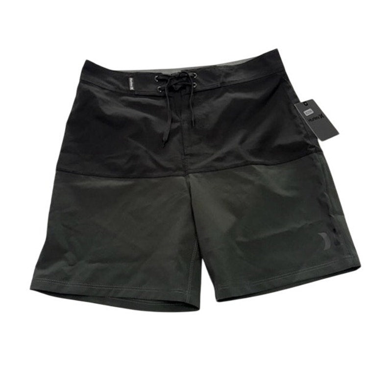 Hurley Board Shorts 18" Horizon BDST Stretch CJ4229 Black Gray Mens Size 28